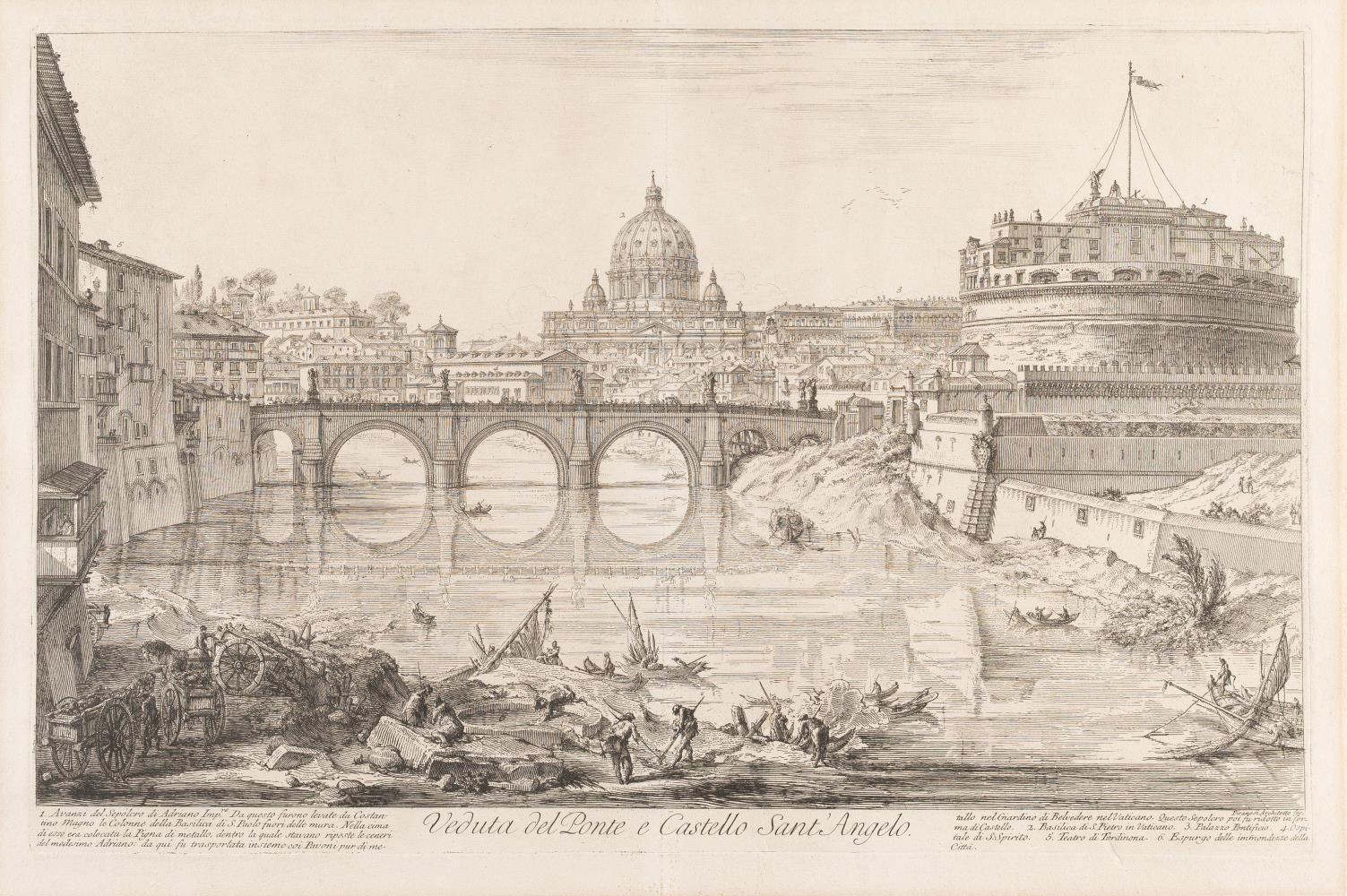 Veduta del Ponte e Castello Sant' Angelo