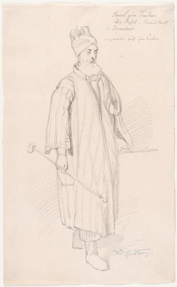 Orientale, Ganzfigur nach rechts