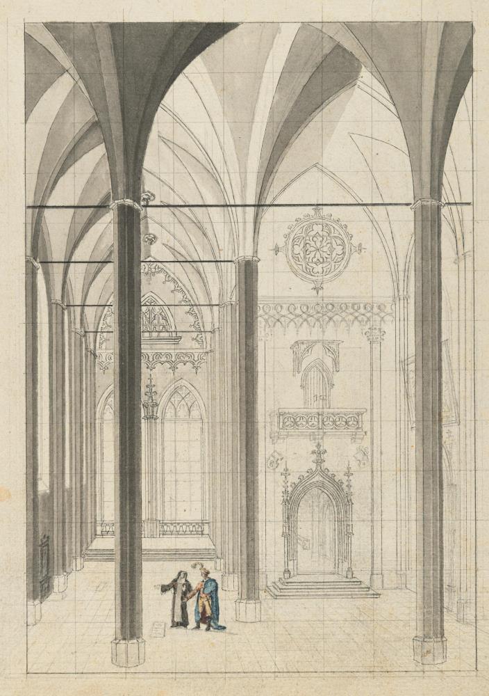 Gotisches Kircheninterieur