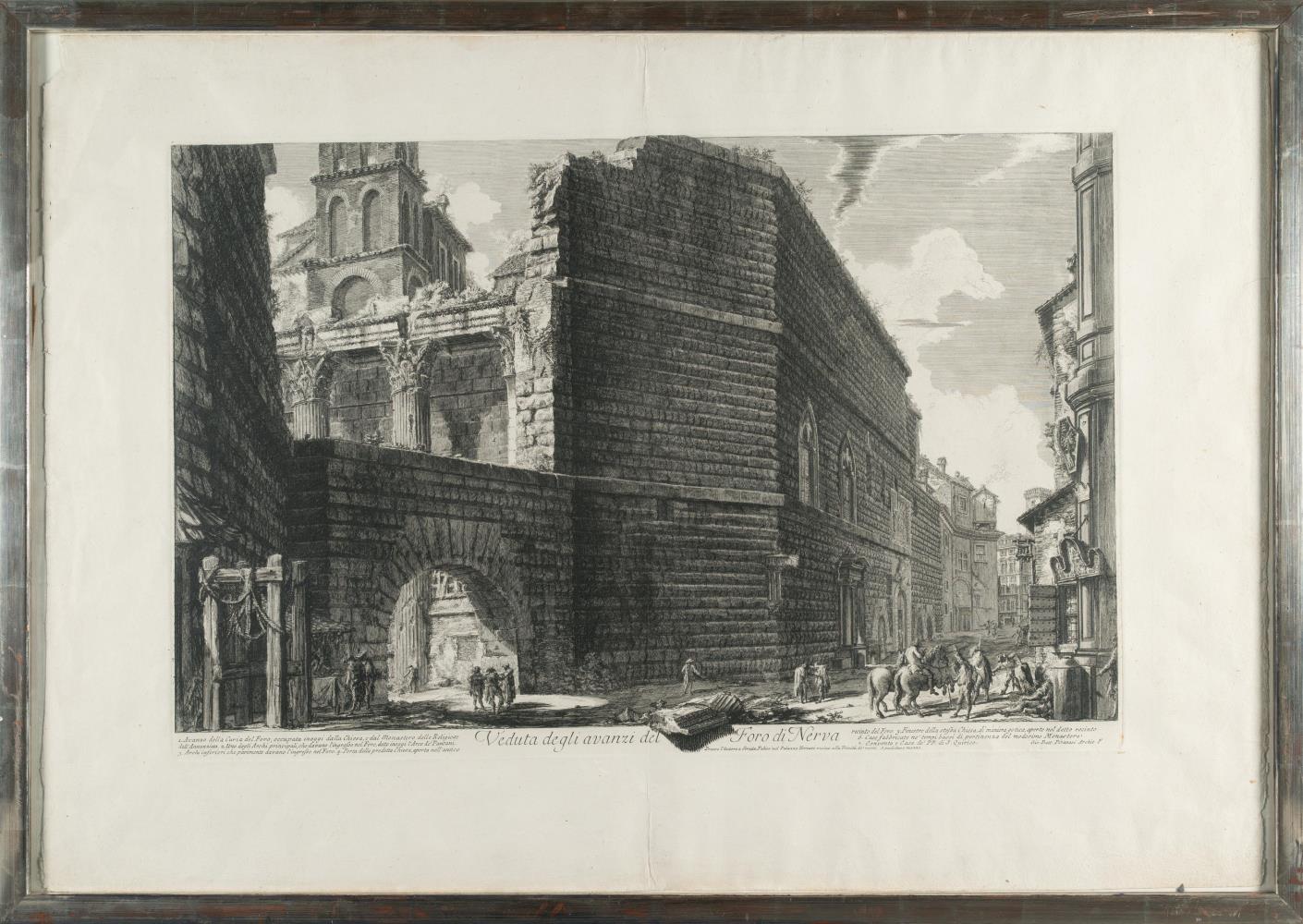 Veduta degli avanzi del Foro di Nerva (Ansicht der Überreste des