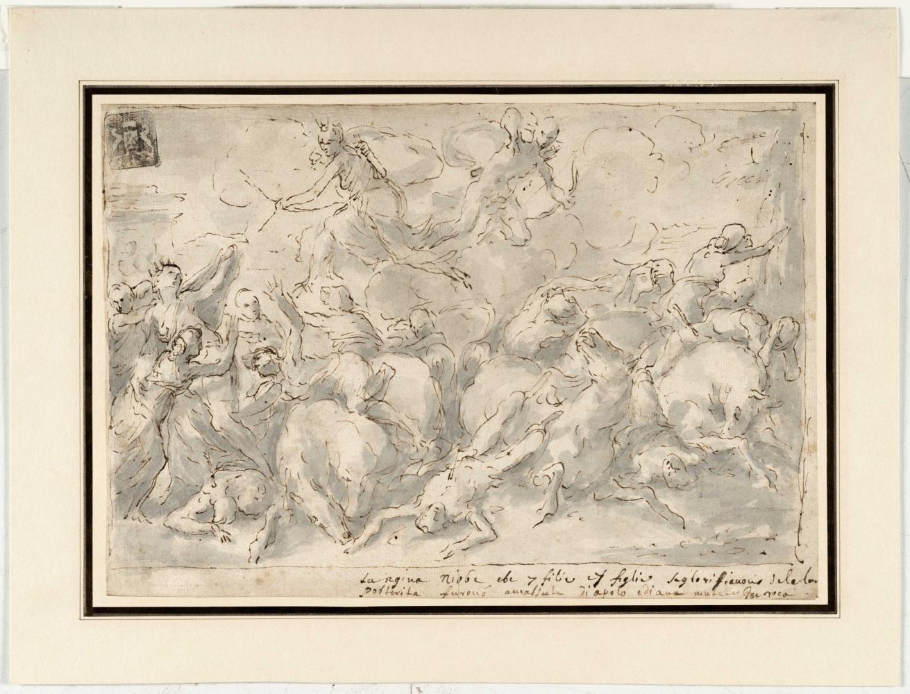 Die Kinder der Niobe werden von Apollo und Diana getötet