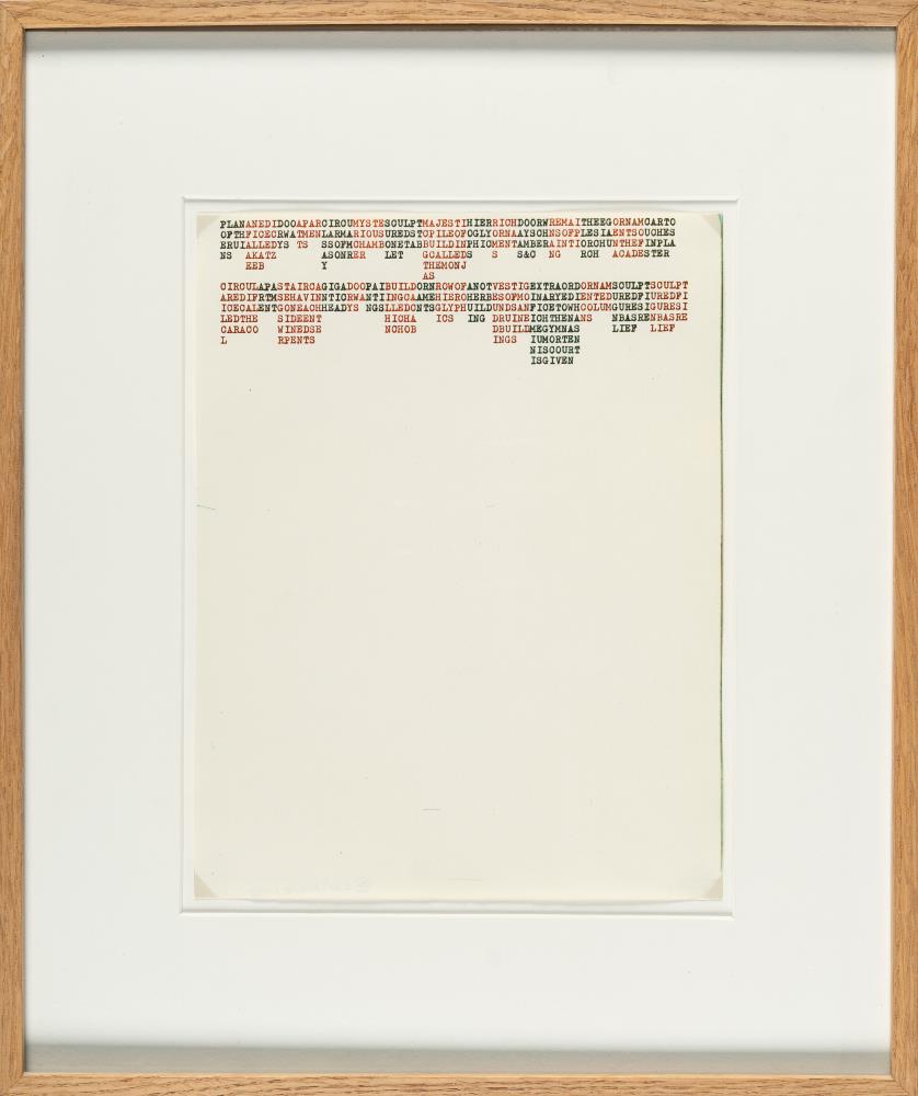 PLAN OF THE RUINS (...)