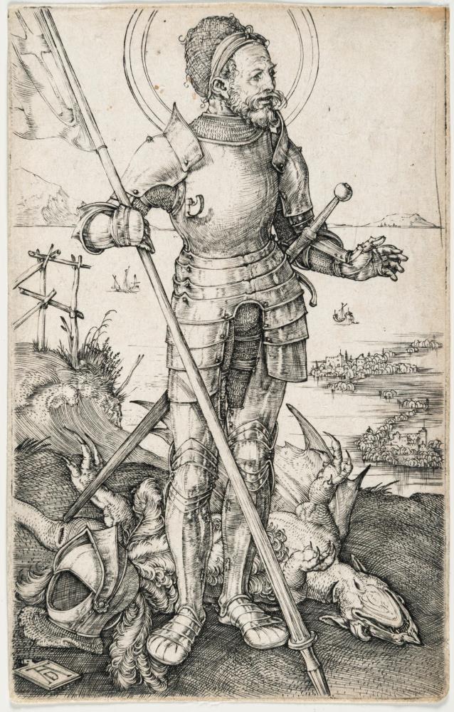 Der heilige Georg zu Fuß
