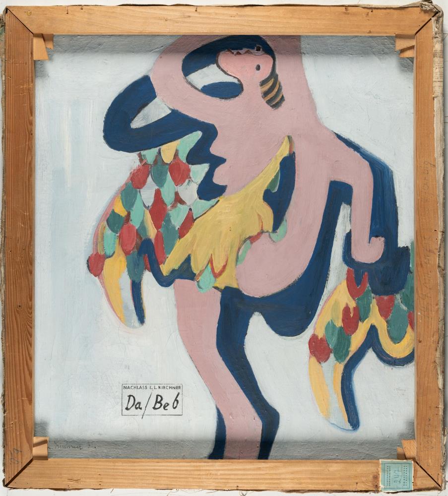 Recto: Landschaft mit weißblühenden Bäumen – Verso: Akrobatische Tänzerin