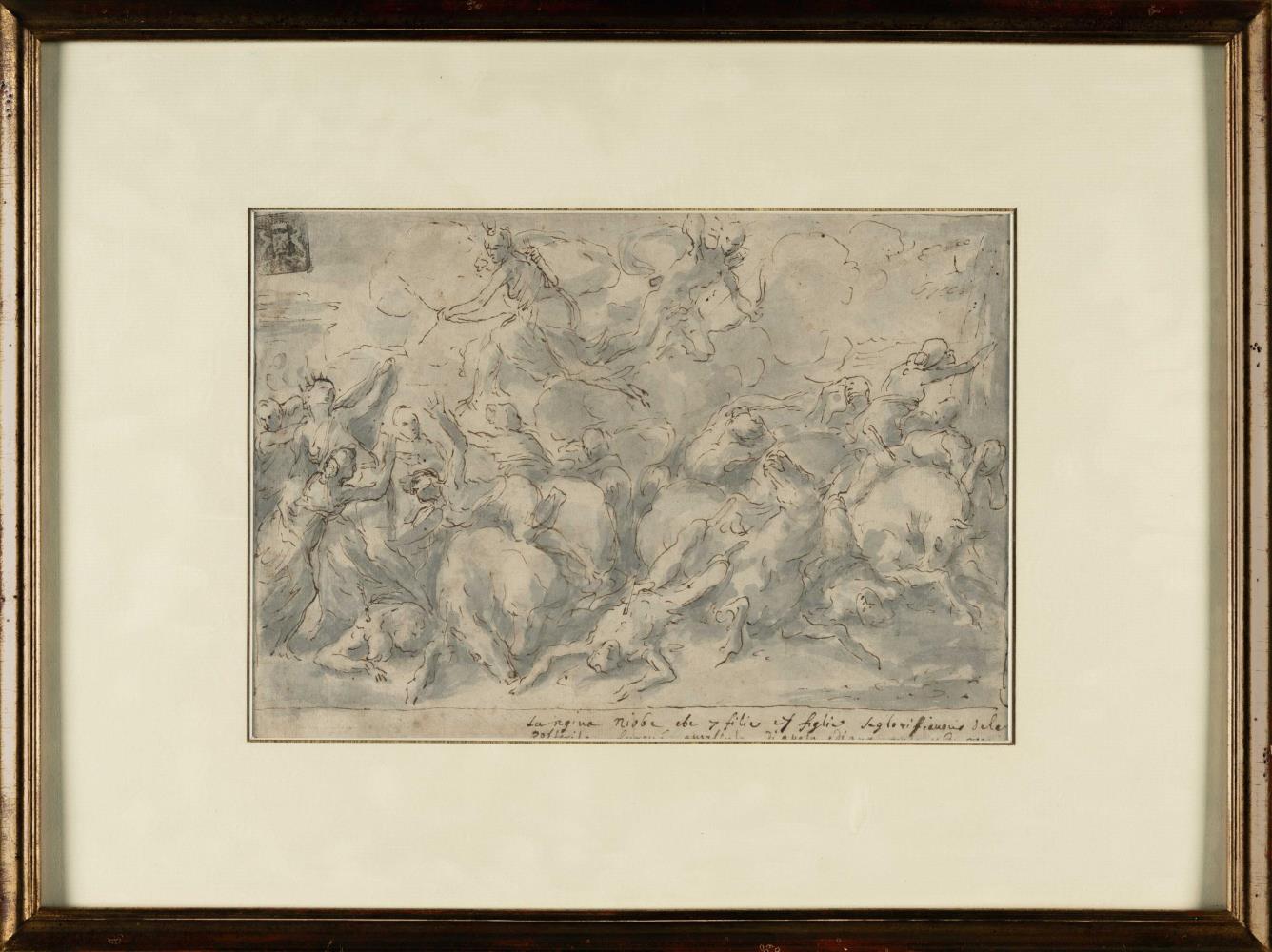 Die Kinder der Niobe werden von Apollo und Diana getötet