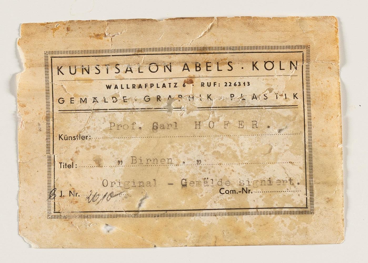 Birnen (under reserve)