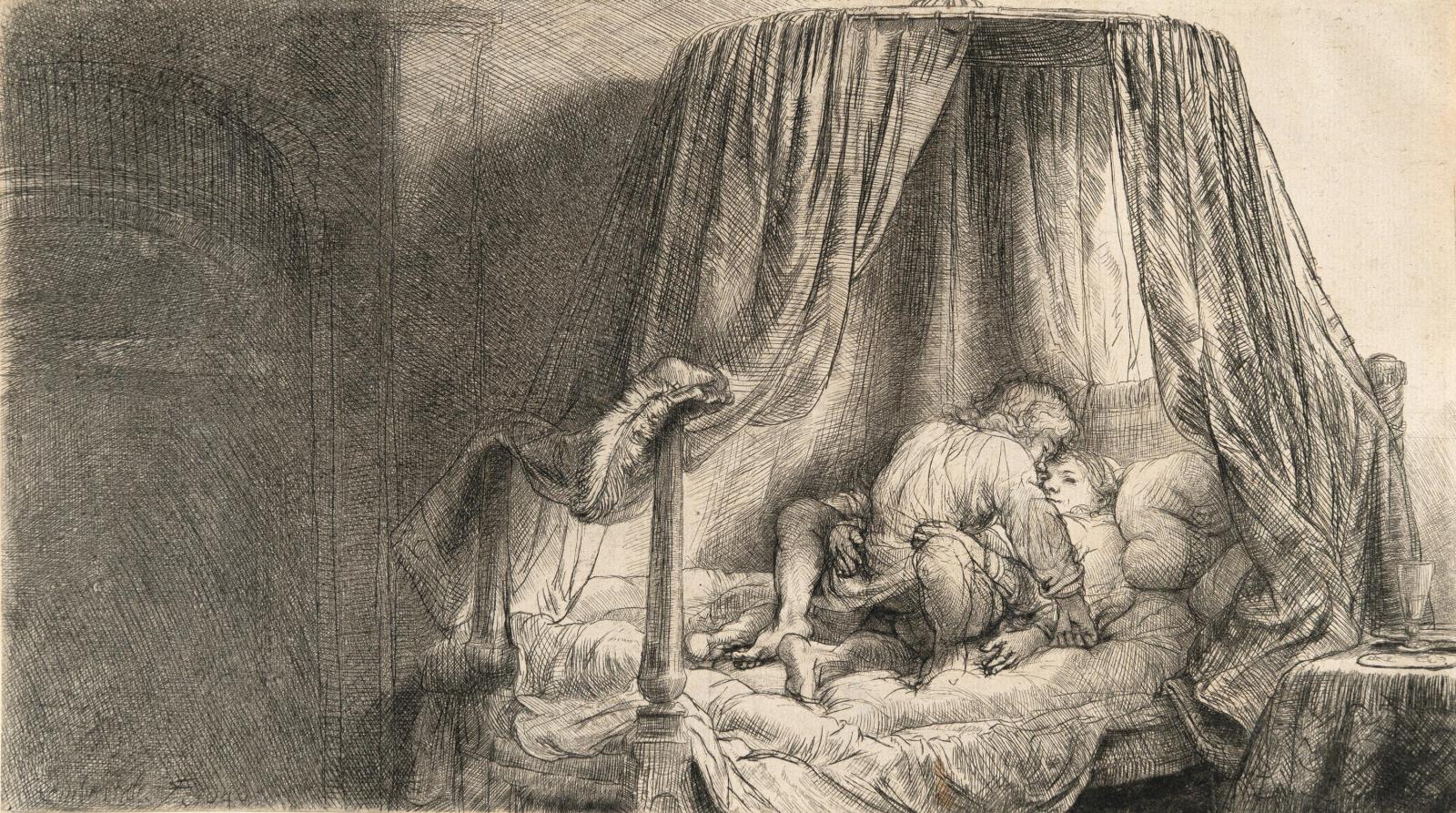 Das Paar auf dem Bett (Le lit à la française)