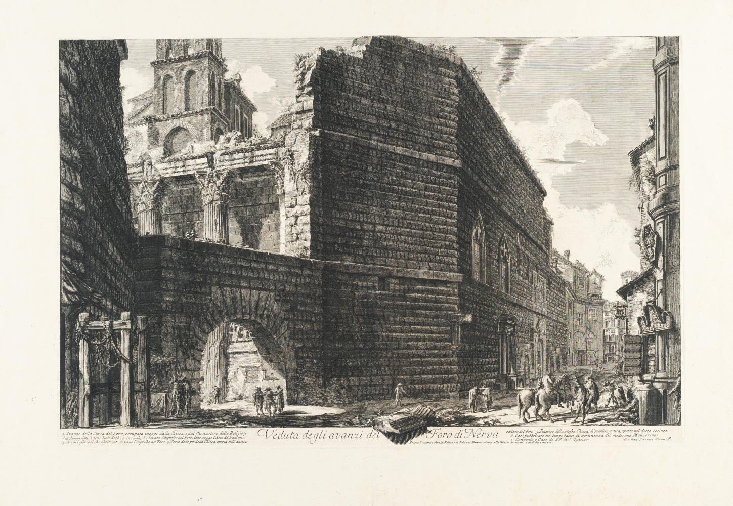 Veduta degli avanzi del Foro di Nerva