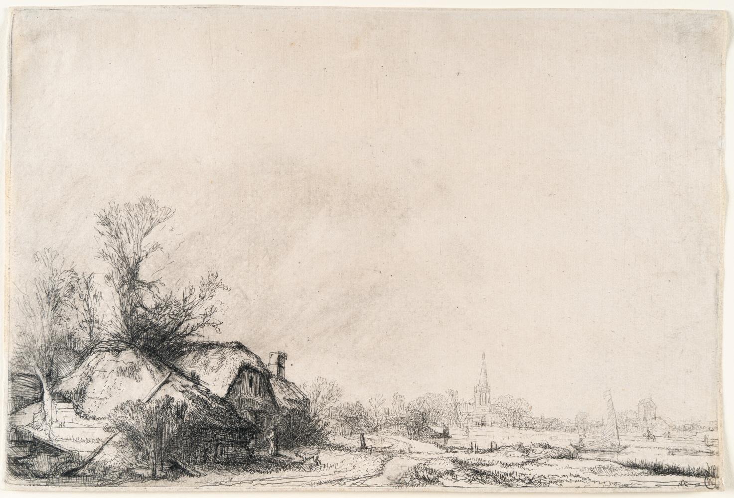 Die Hütten am Kanal, mit dem Blick auf Ouderkerk