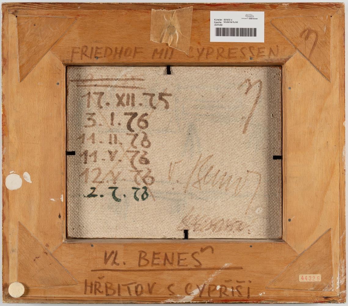 „Friedhof mit Cypressen“