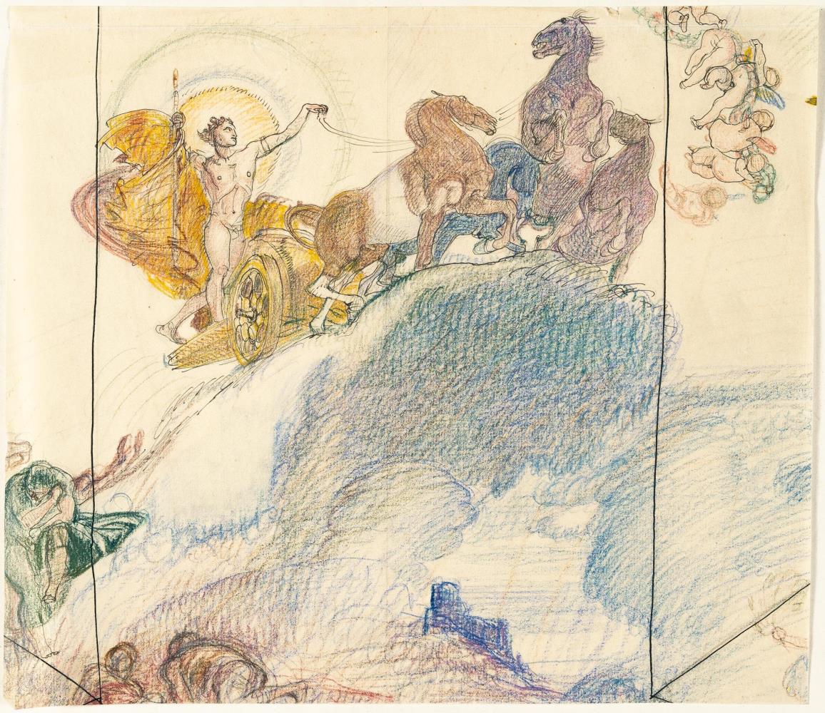 Helios auf dem Sonnenwagen (Glorie des Apoll)