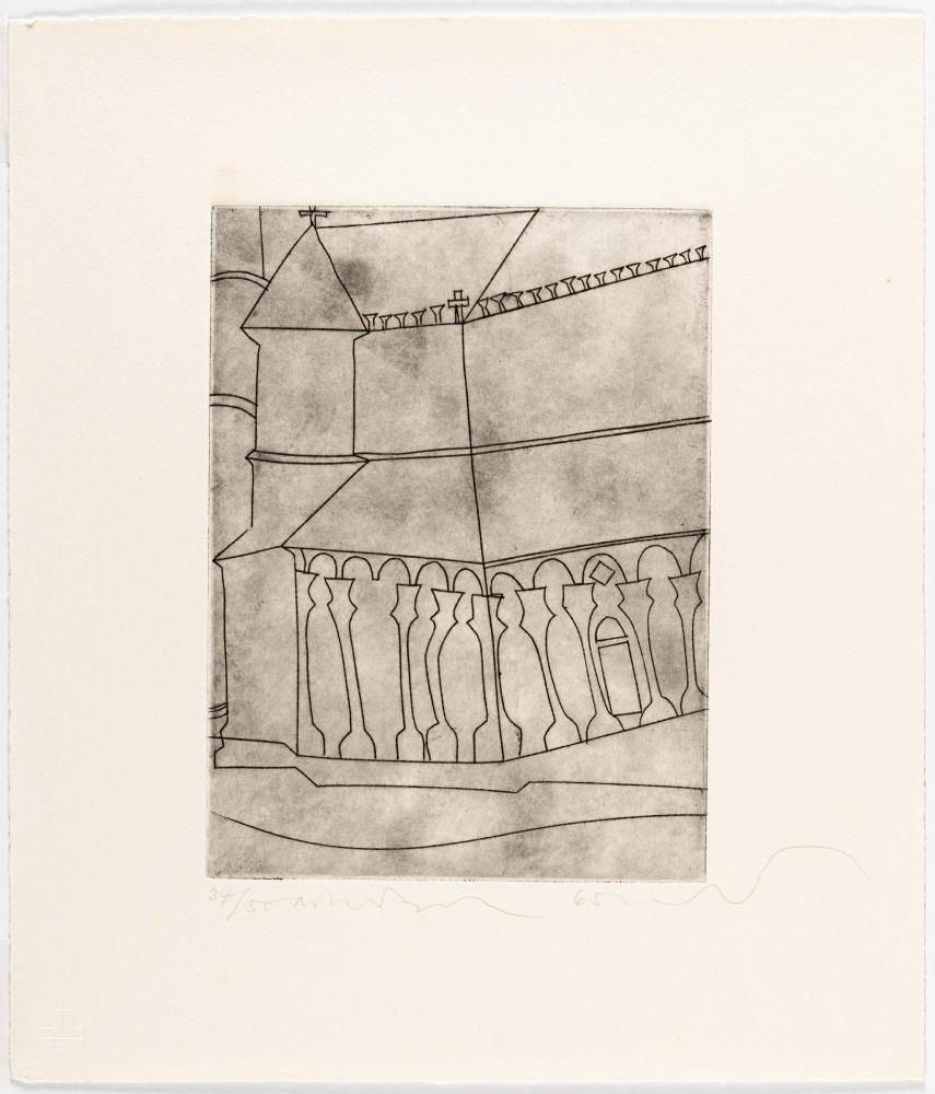 Fragment of Tuscan cathedral