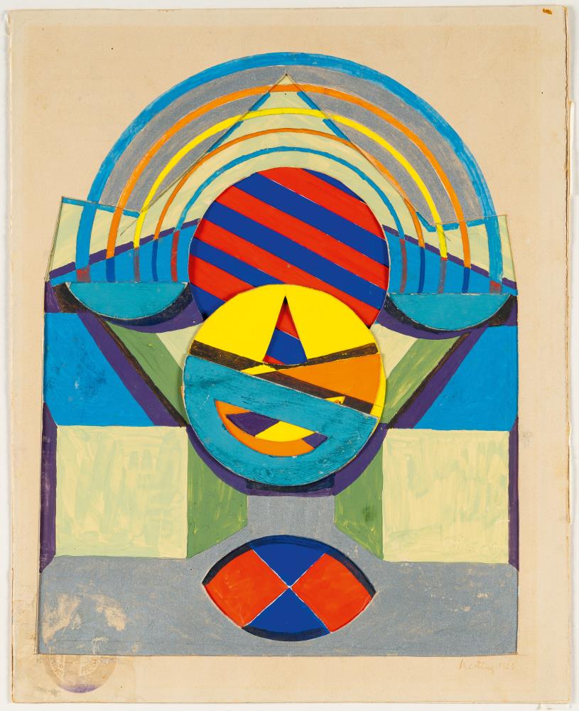 Ohne Titel (Komposition mit Kreisformen)