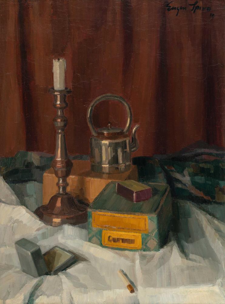 Still life with candle