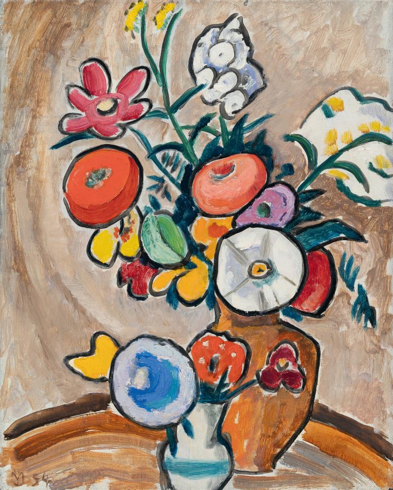 "Buntes Blumenbild" (Colourful Flower Painting)