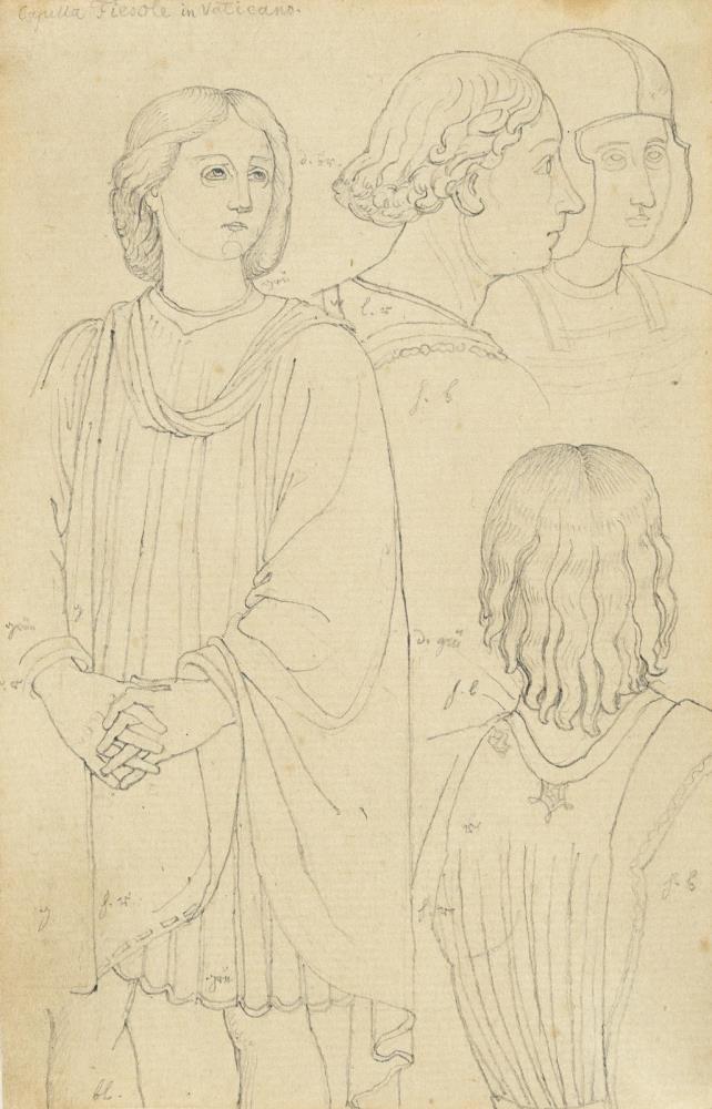 Figurenstudie nach den Fresken Fra Angelicos in der Nikolinischen Kapelle