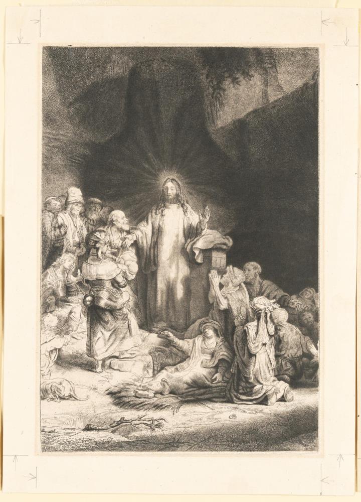 Christus heilt die Kranken (Das Hundertguldenblatt in drei Tei