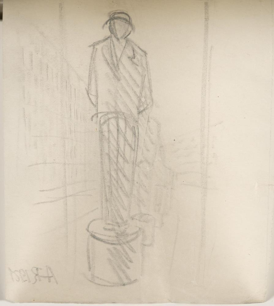 Ohne Titel (Figur auf Sockel)