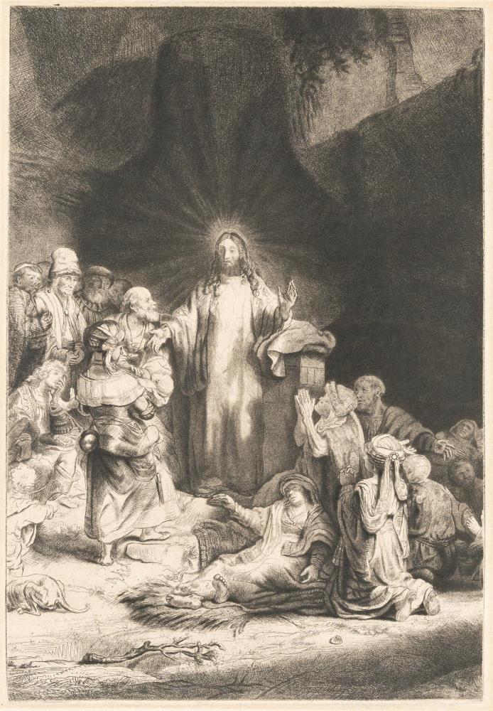 Christus heilt die Kranken (Das Hundertguldenblatt in drei Tei