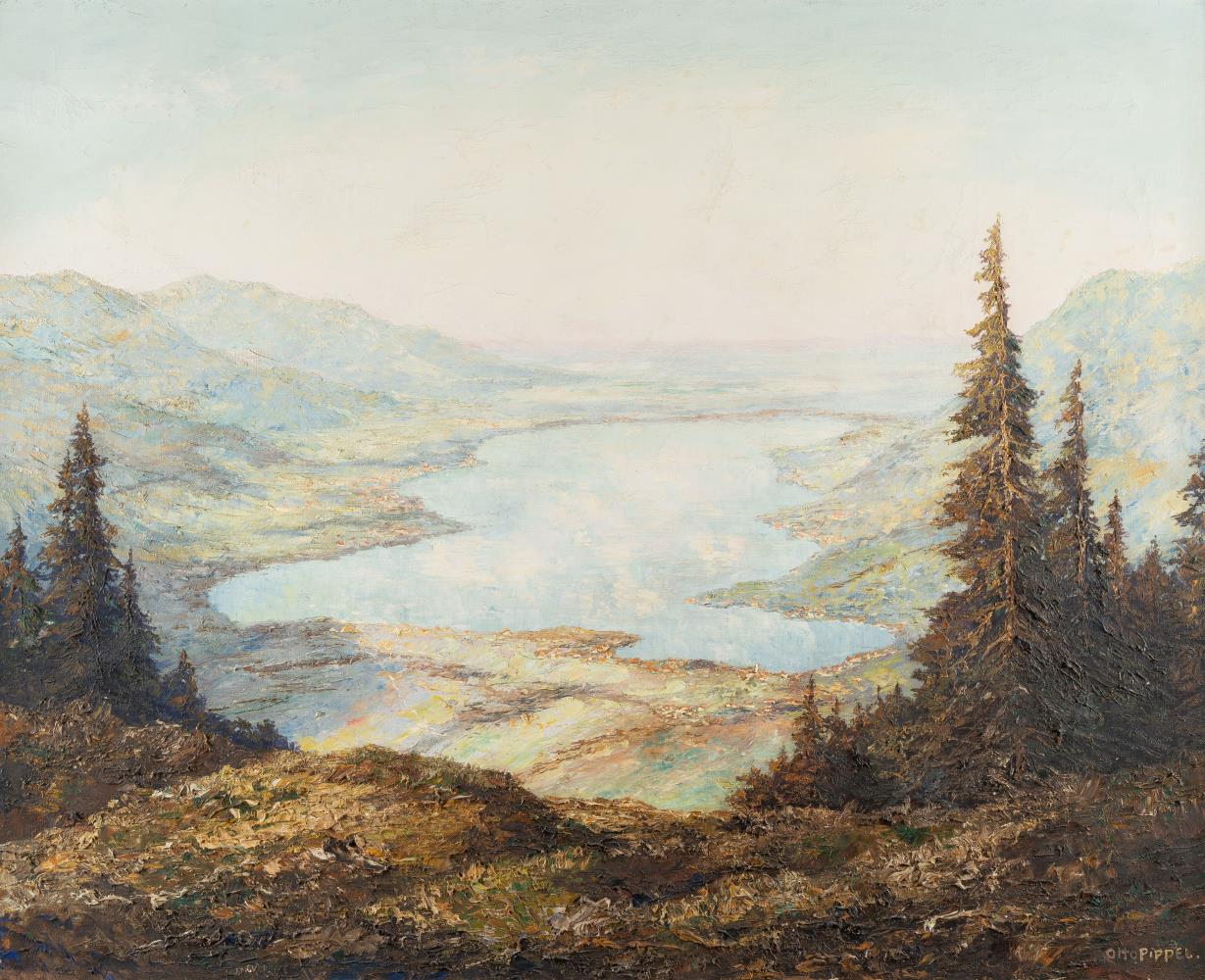 "Blick auf den Tegernsee vom Wallberg gesehen"