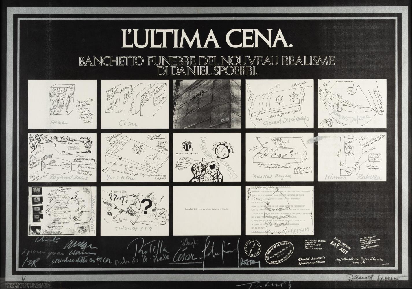 L'ultima cena. Banchetto funebre del Nouveau Réalisme di Daniel Spoerri