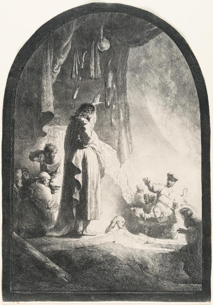 Die Auferweckung des Lazarus (große Platte)