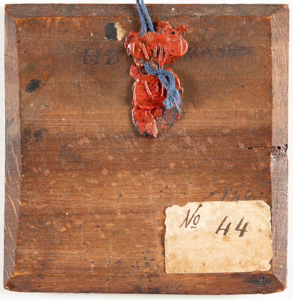 Vanitas-Stillleben mit Schädel, Buch und Spielkarten