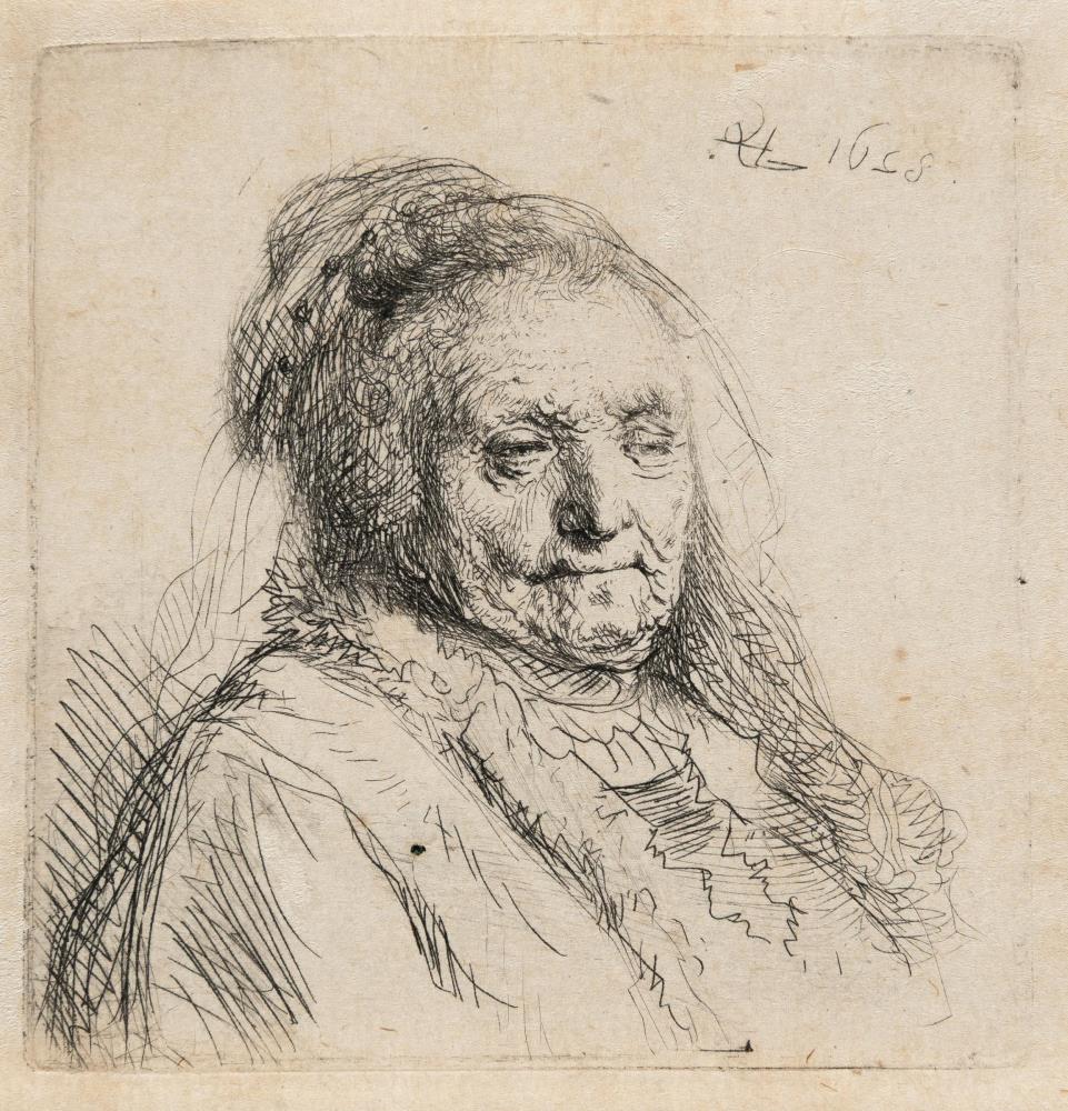 Brustbild der Mutter Rembrandts