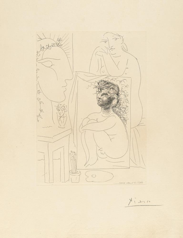 Modèle, tableau et sculpture