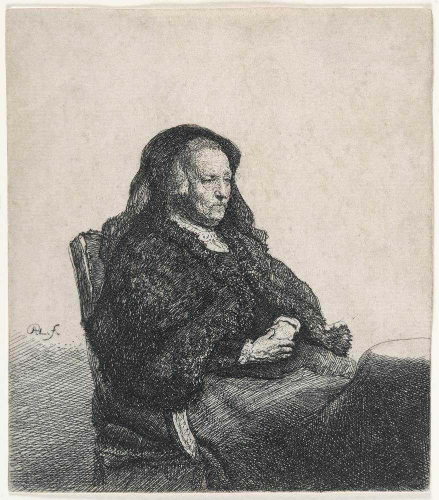 Rembrandts Mutter mit schwarzem Schleier