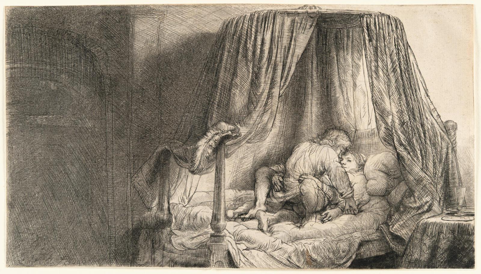 Das Paar auf dem Bett (Le lit à la française)