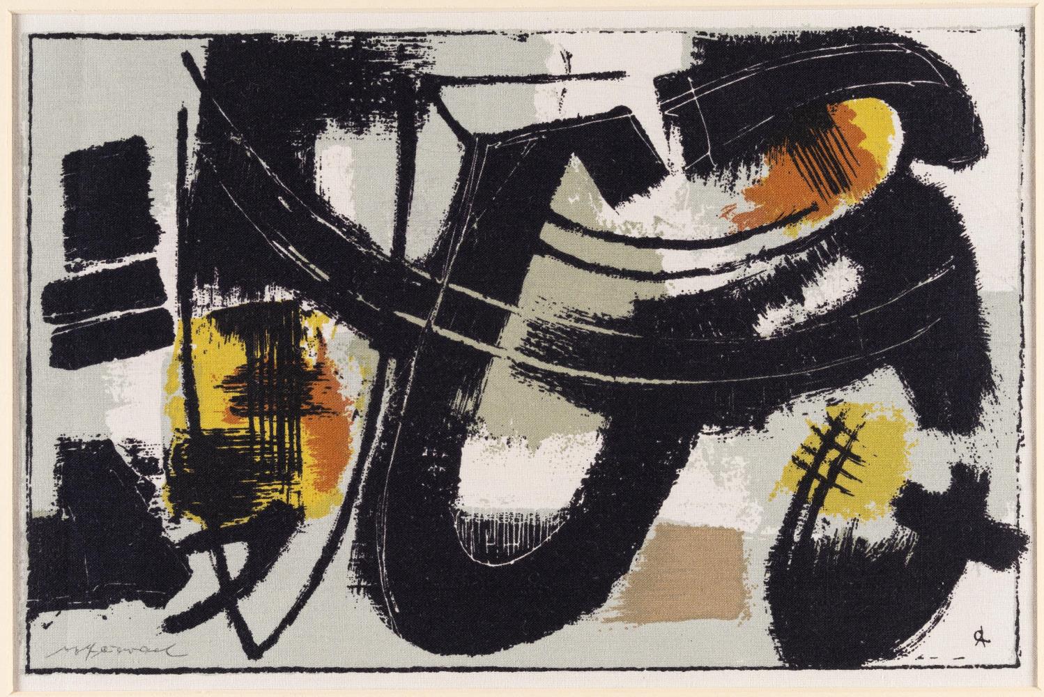 3 Bll.: „No. 132 G“ – Ohne Titel –Strukturdruck Nr. 2