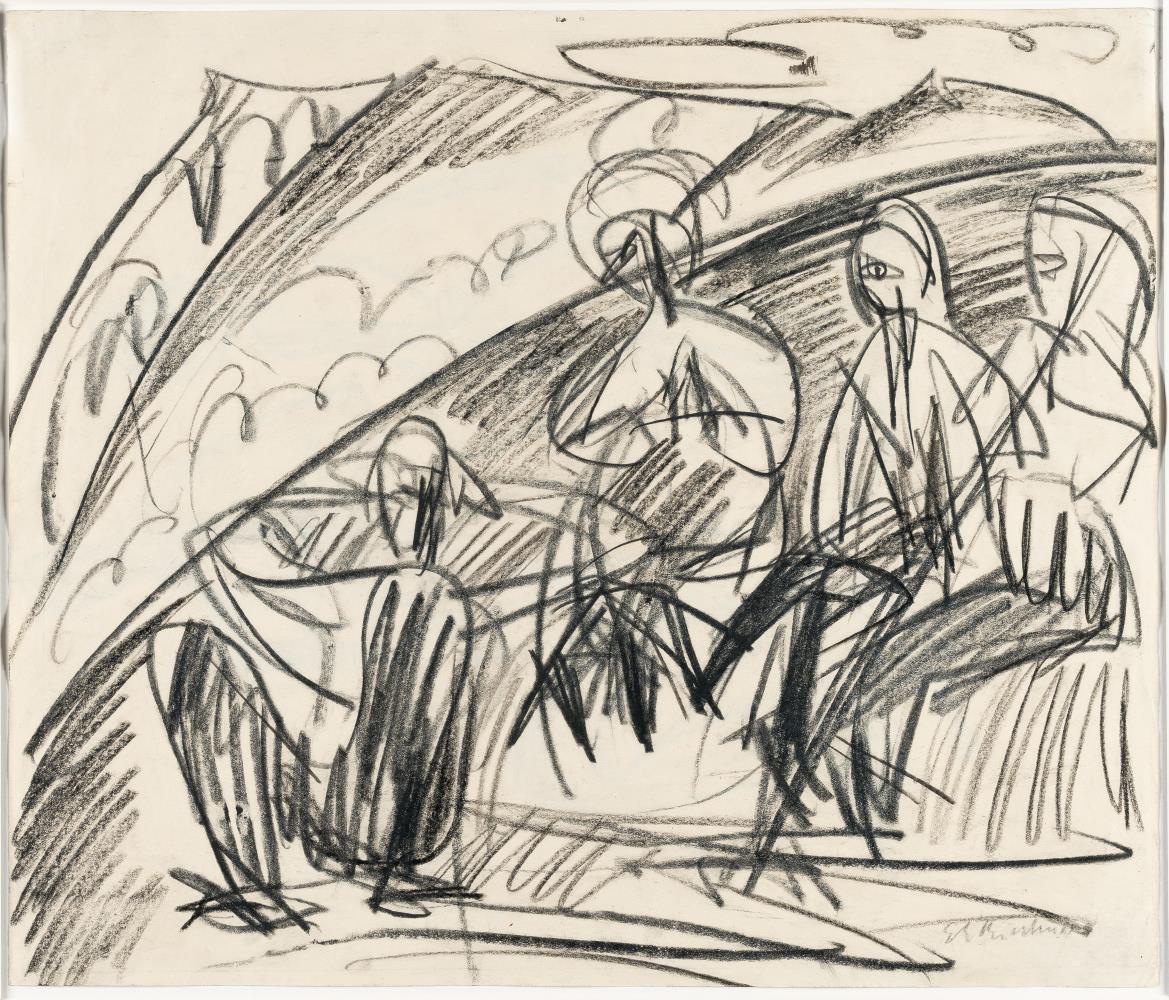 Recto: Group of peasants - Verso: Fehmarnakte