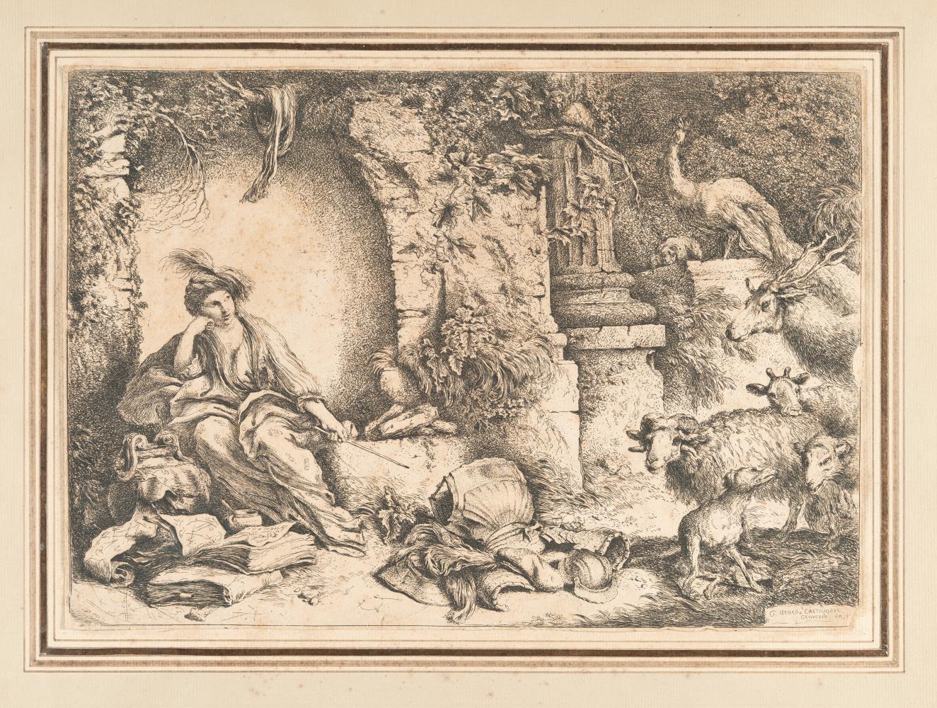2 Bll.: Diogenes sucht einen ehrenhaften Mann – Circe verwandelt die Gefährten des Odysseus in Tiere, oder: Die Melancholie