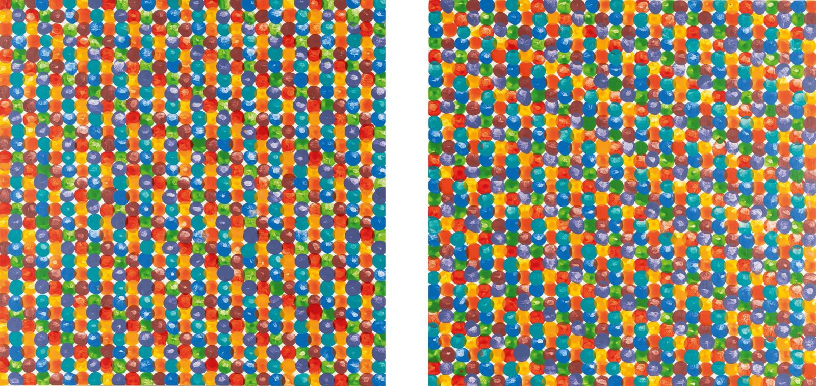 2 works: Fingerprints, Sequence of Standard Colours II and III