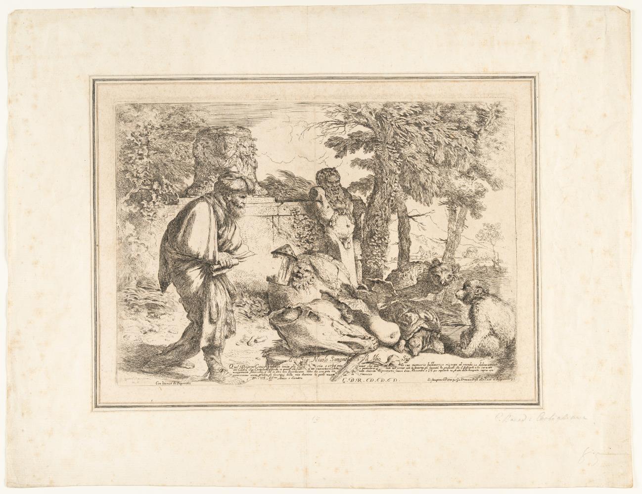 2 Bll.: Diogenes sucht einen ehrenhaften Mann – Circe verwandelt die Gefährten des Odysseus in Tiere, oder: Die Melancholie