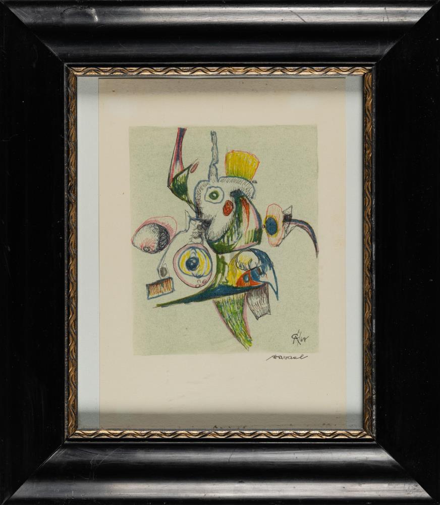 3 Bll.: „No. 132 G“ – Ohne Titel –Strukturdruck Nr. 2