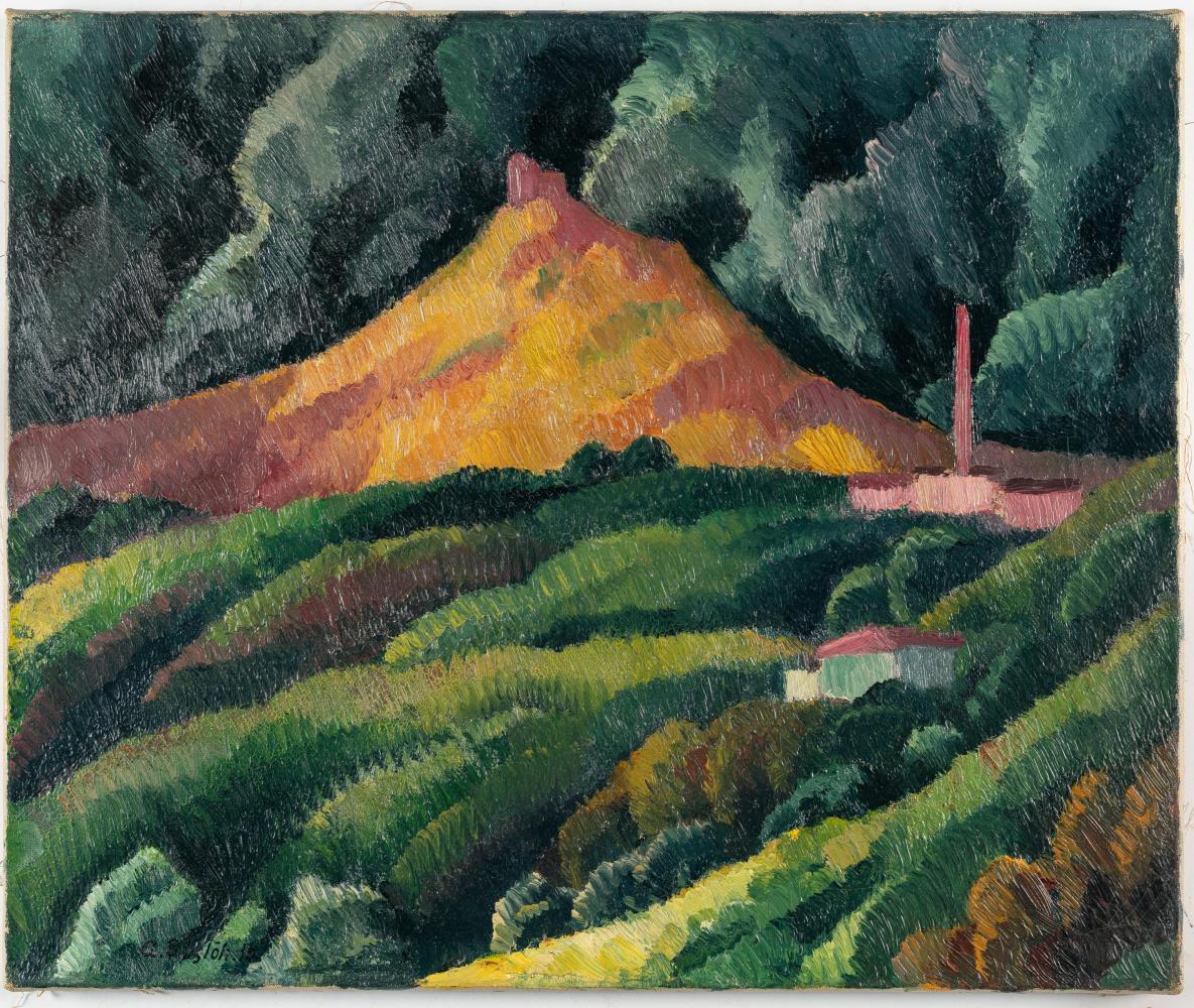 Gewitterlandschaft („Desenberg im Gewitter“)