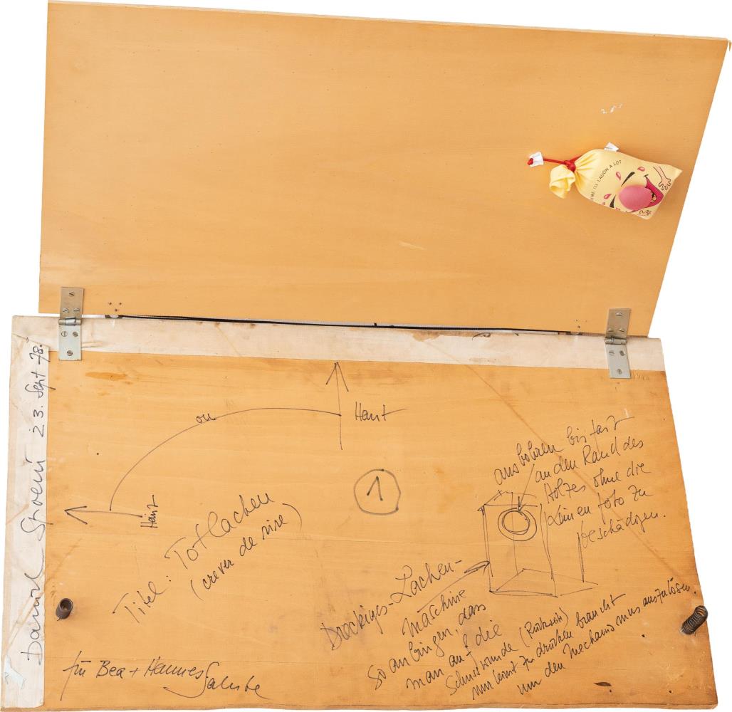 „Totlachen („crever de rire)“, aus dem Zyklus Criminal
Investigations")