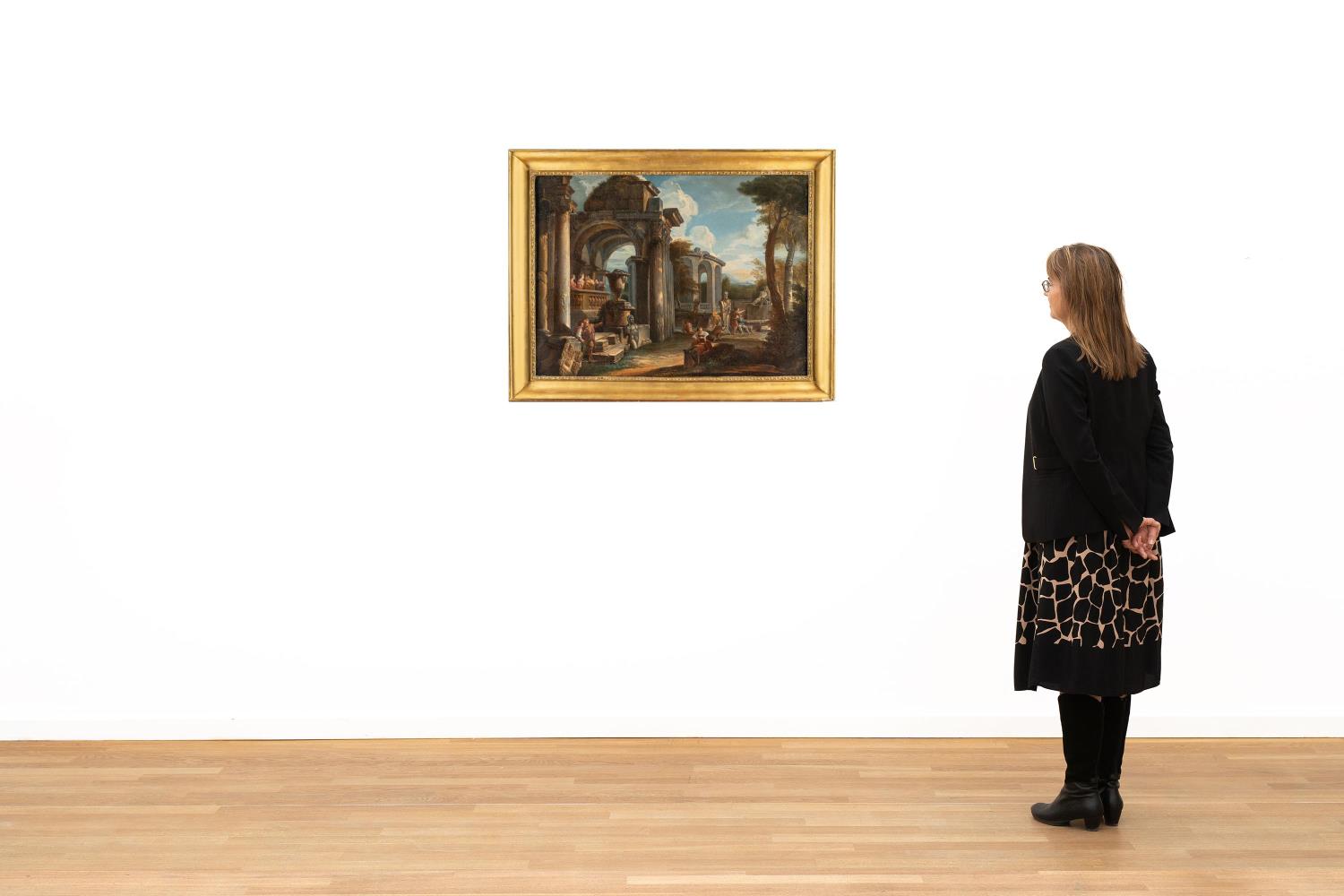 Antike Ruinen mit Figuren