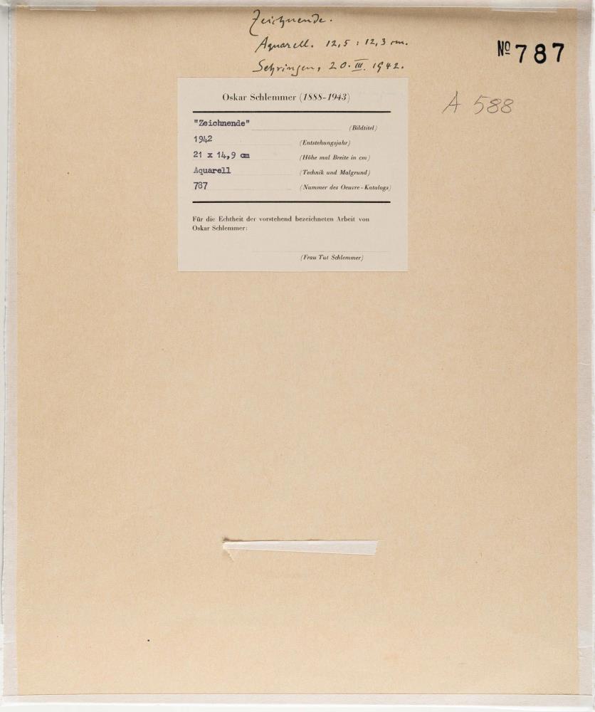 Draughtsman, turned slightly to the left