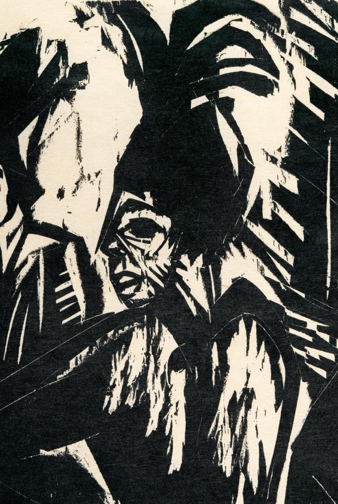 Fünf Kokotten auf der Straße