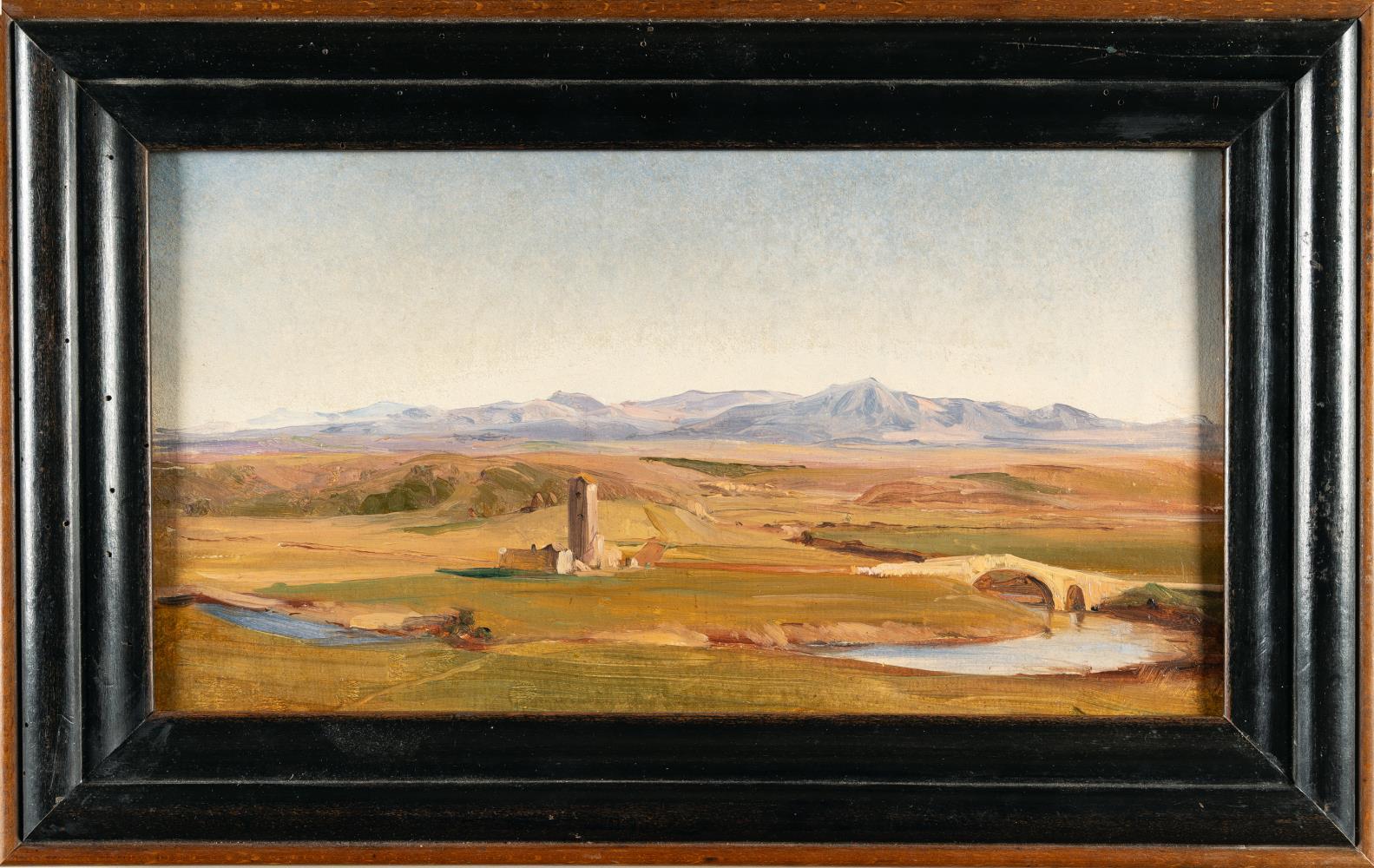 Blick in die Campagna mit dem Ponte Nomentano
