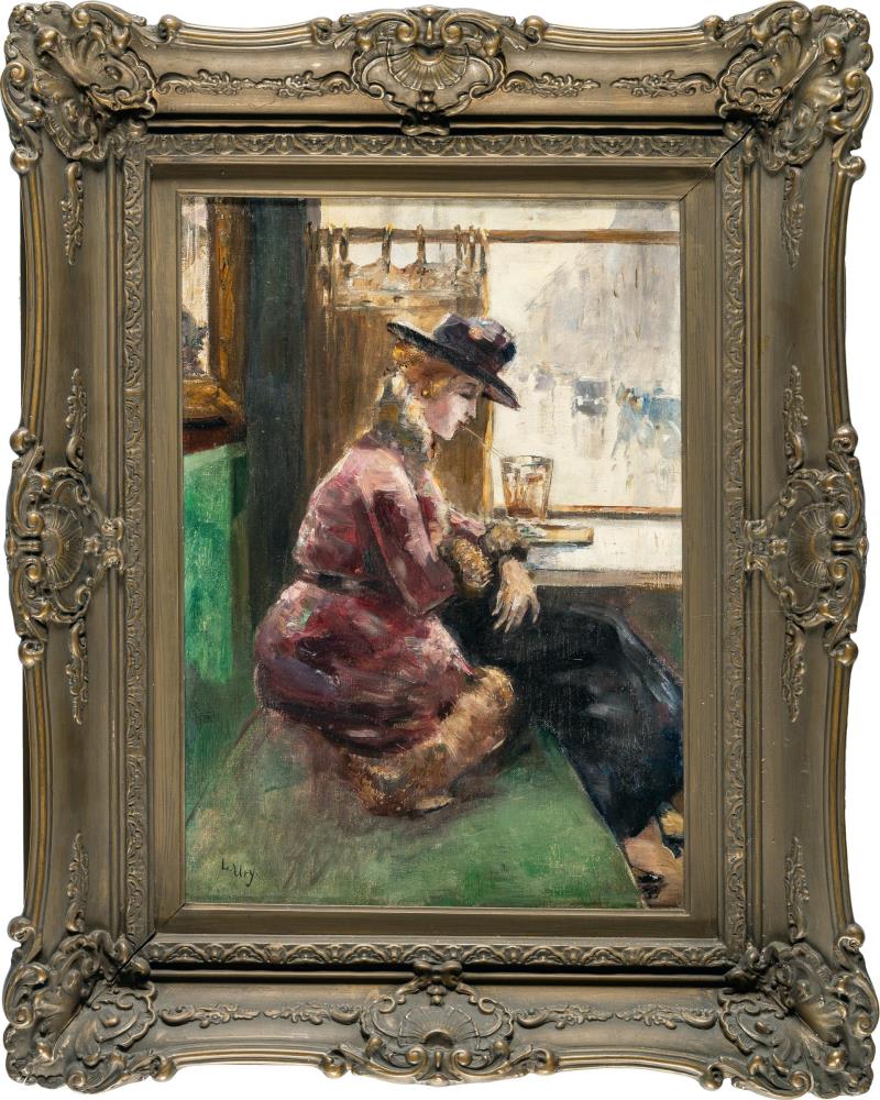 Dame im Café, Berlin