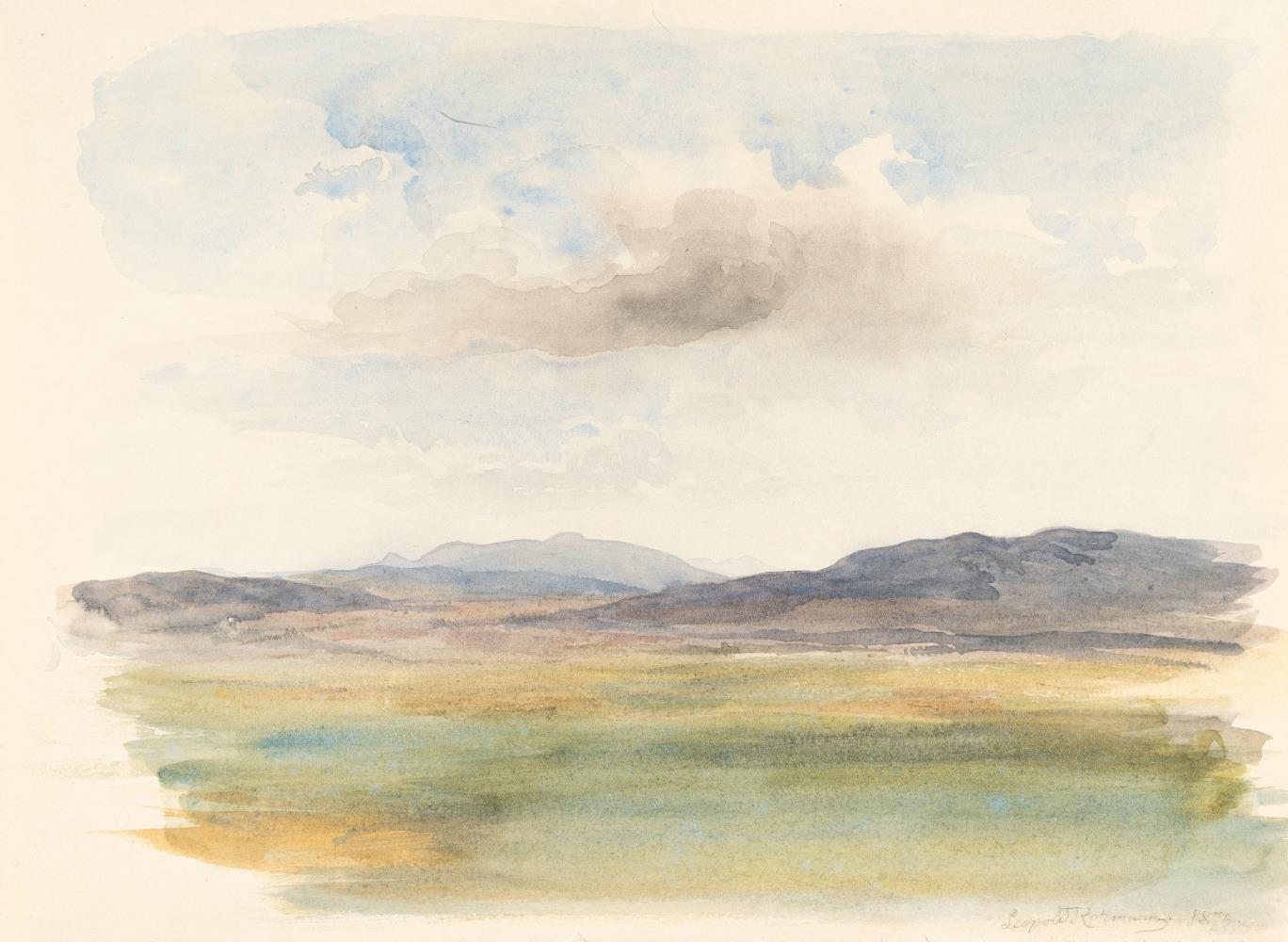 Wolken über weiter Ebene