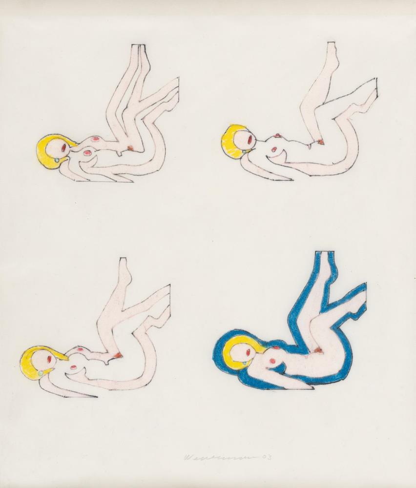 Multiple Study for Sunset Nude with Picasso