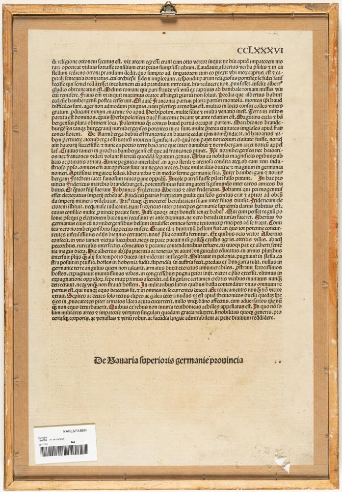 Aus Schedel'sche Weltchronik: Bavaria
