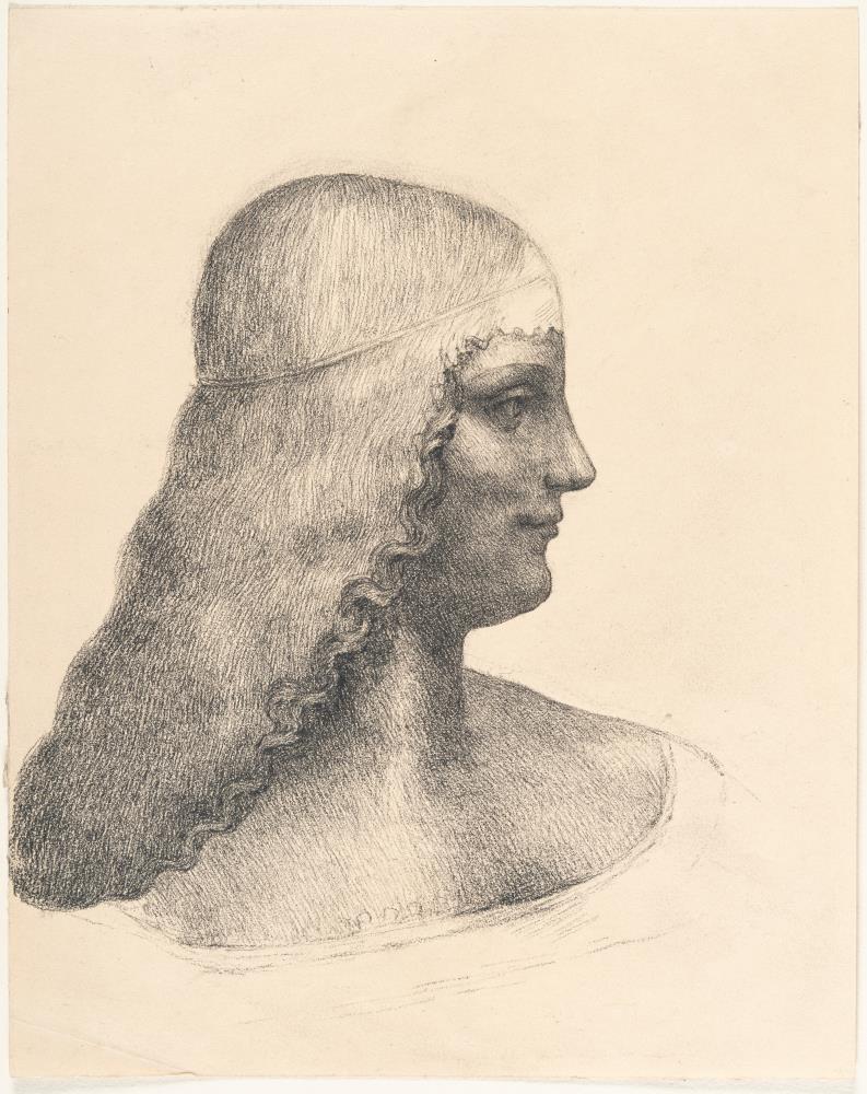 Kopie nach der Zeichnung "Isabella d’Este" von Leonardo da Vinci, Paris, Musée du Louvre