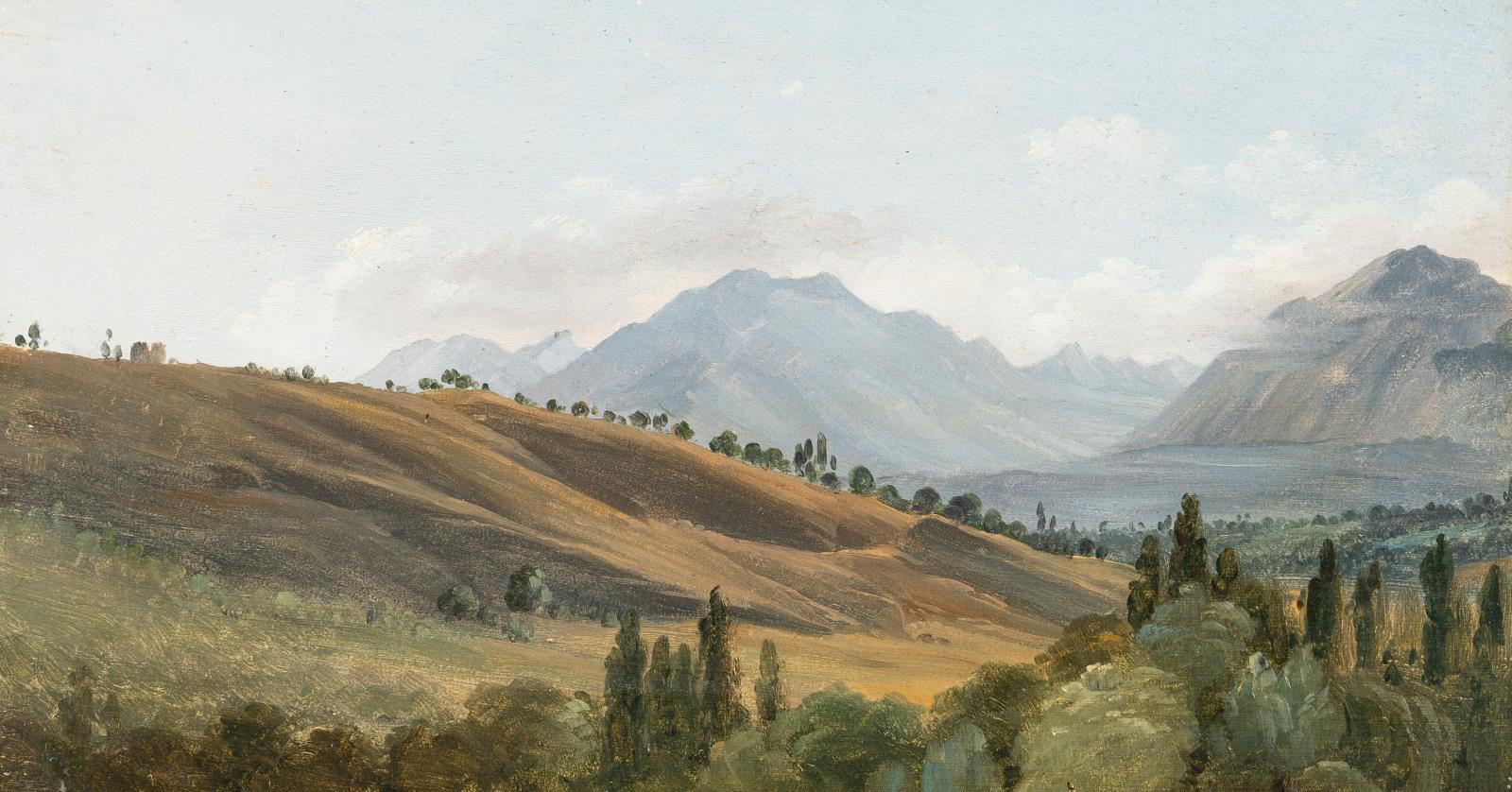 Vue des montagnes de la Grande-Chartreuse, prise d'Aix