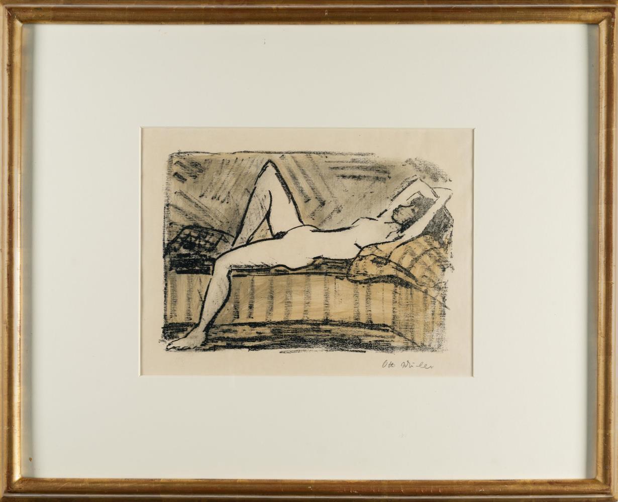 Liegende auf der Couch (Ruhender Akt)